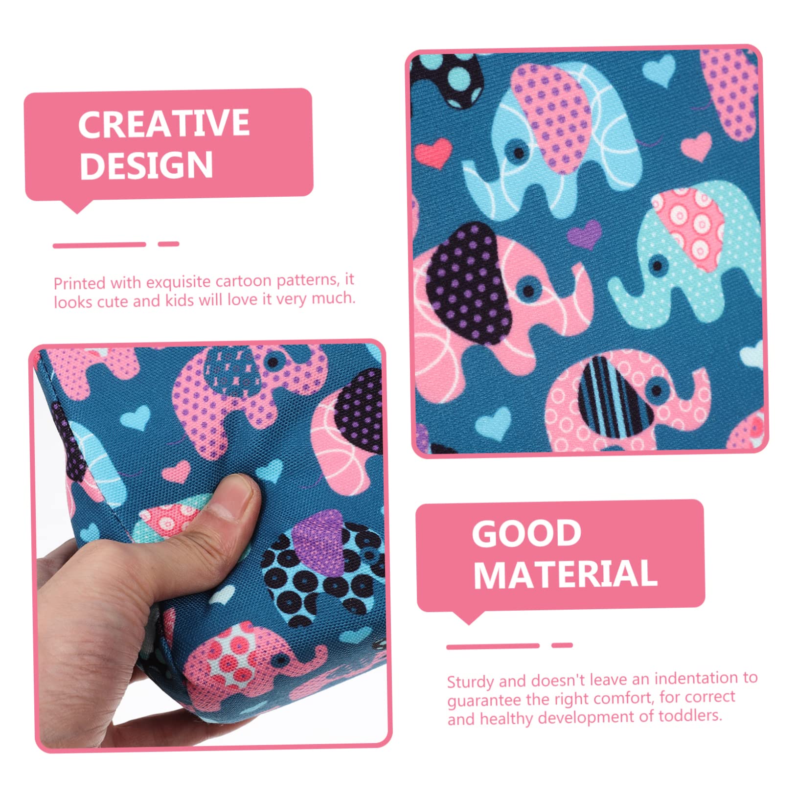 Cojín Elevador Infantil Desmontable y Portátil para Sillas De Comedor Asiento Raiser Funda Lavable y Material Resistente para Bebés y Celebraciones