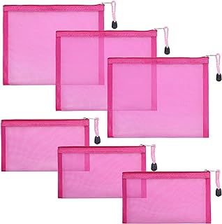 Paquete de 6 bolsas de malla para cosméticos,...