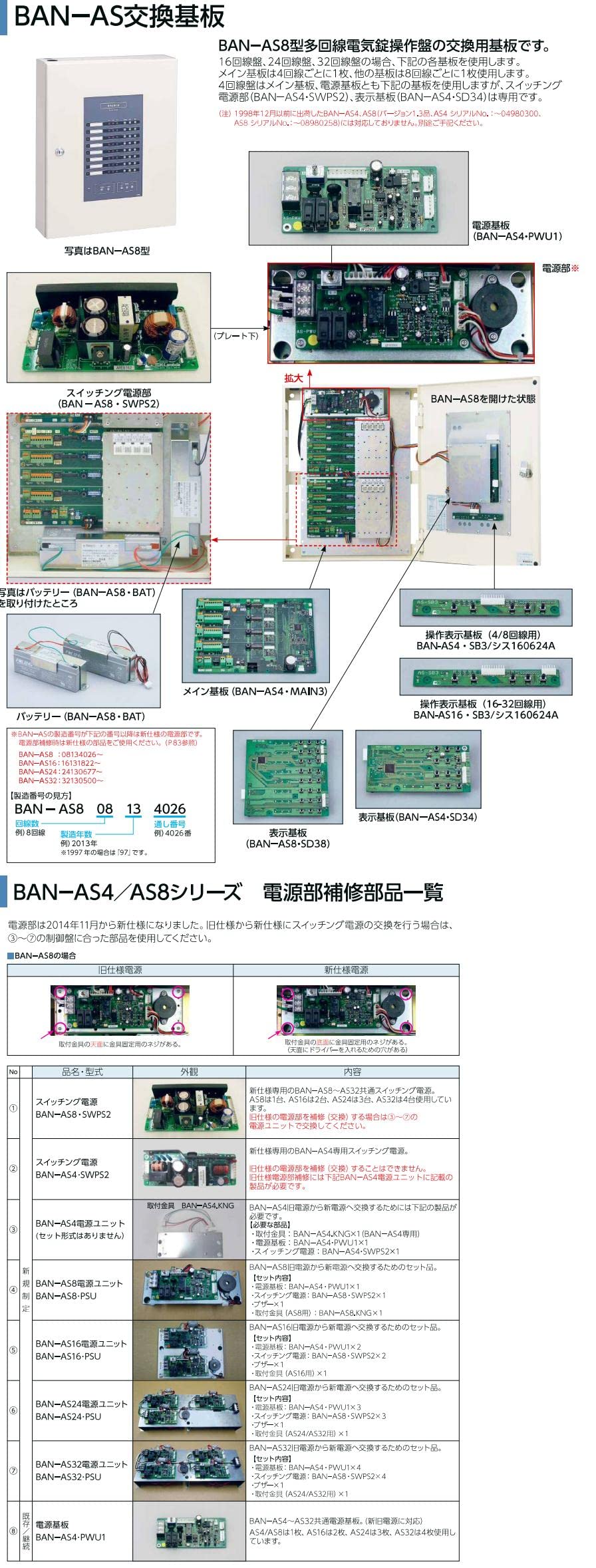 Amazon.co.jp: 美和ロック(Miwalock) BAN-AS4・MAIN3 多回線電気錠操作