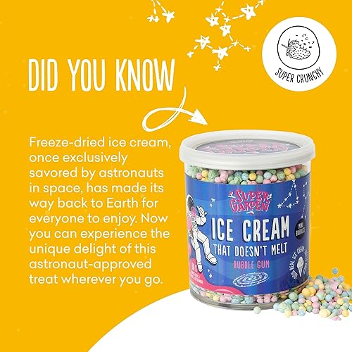 Miniatura 6 de Super Garden - Helado de goma de mascar liofilizado  Sabroso helado liofilizado, paquete de dulces liofilizados  Sabrosos aperitivos y golosinas