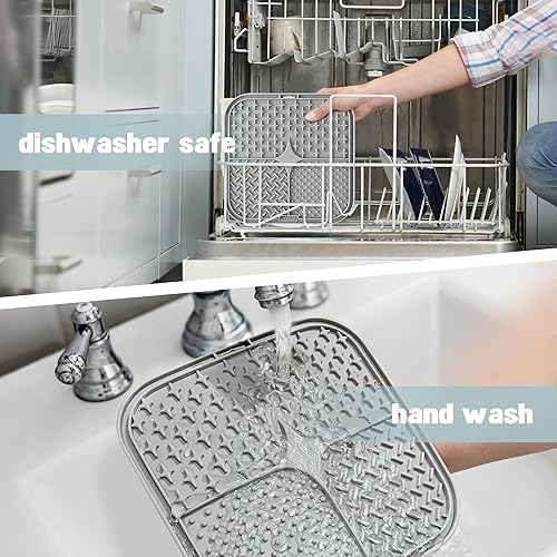 Miniatura 5 de Coomazy Alfombrilla para lamer perros y gatos, alimentador lento y diseño antideslizante, reductor de aburrimiento y ansiedad, adecuado para