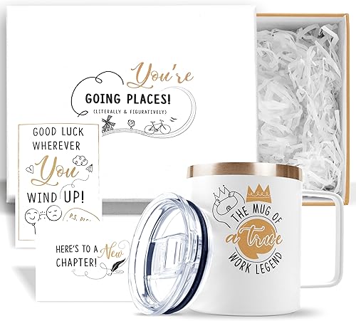 Regalos de adiós para compañeros de trabajo taza de café de 12 onzas regalos divertidos de despedida para compañeros de trabajo regalo de despedida