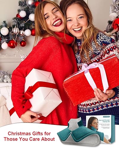 Miniatura 9 de Almohadilla térmica para cuello, hombros y espalda, regalos para mujeres, mamá, hombres, papá, cumpleaños, Navidad, día del padre, almohadillas