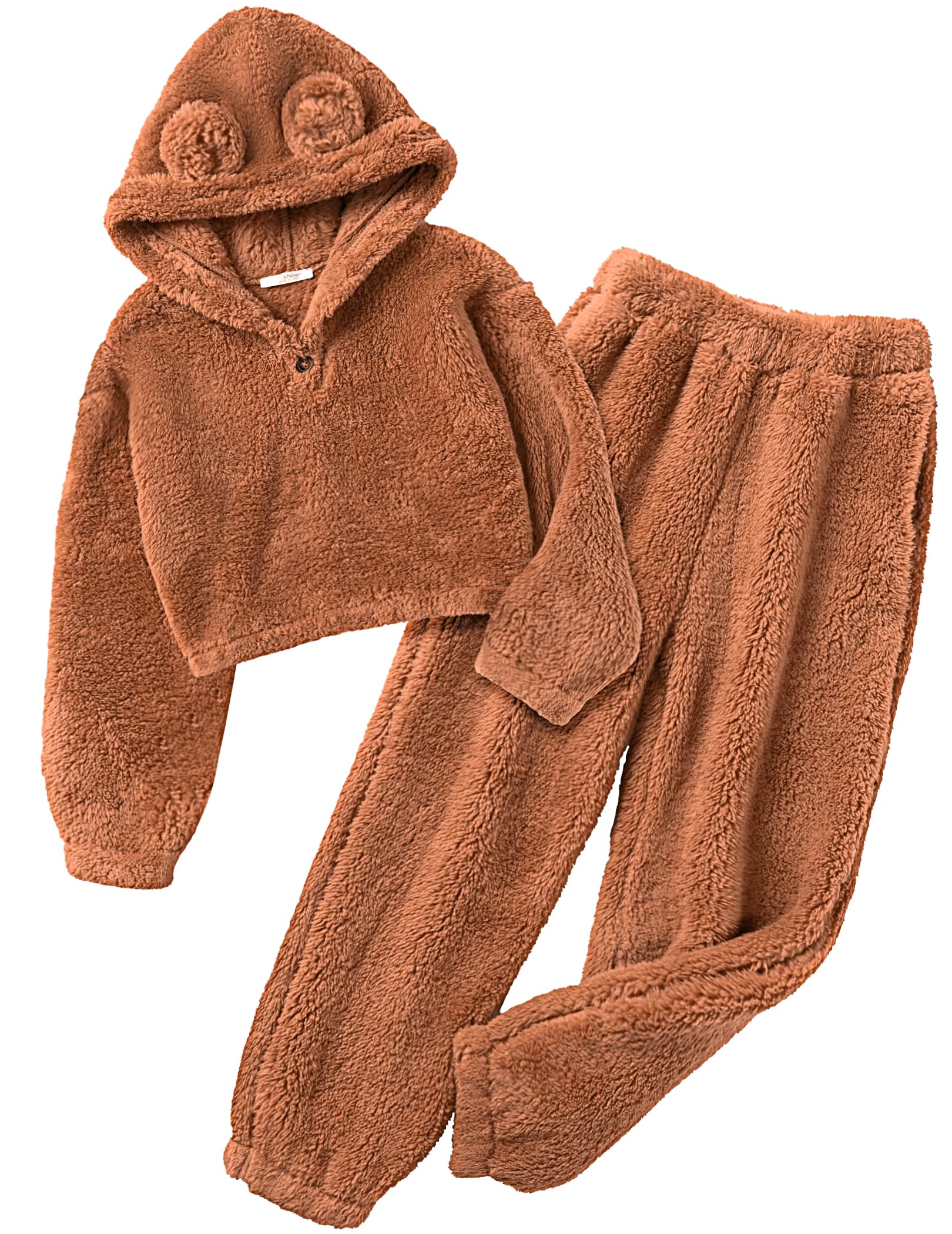 Arshiner Girls 2 Piece Bear Ear Crop Set
