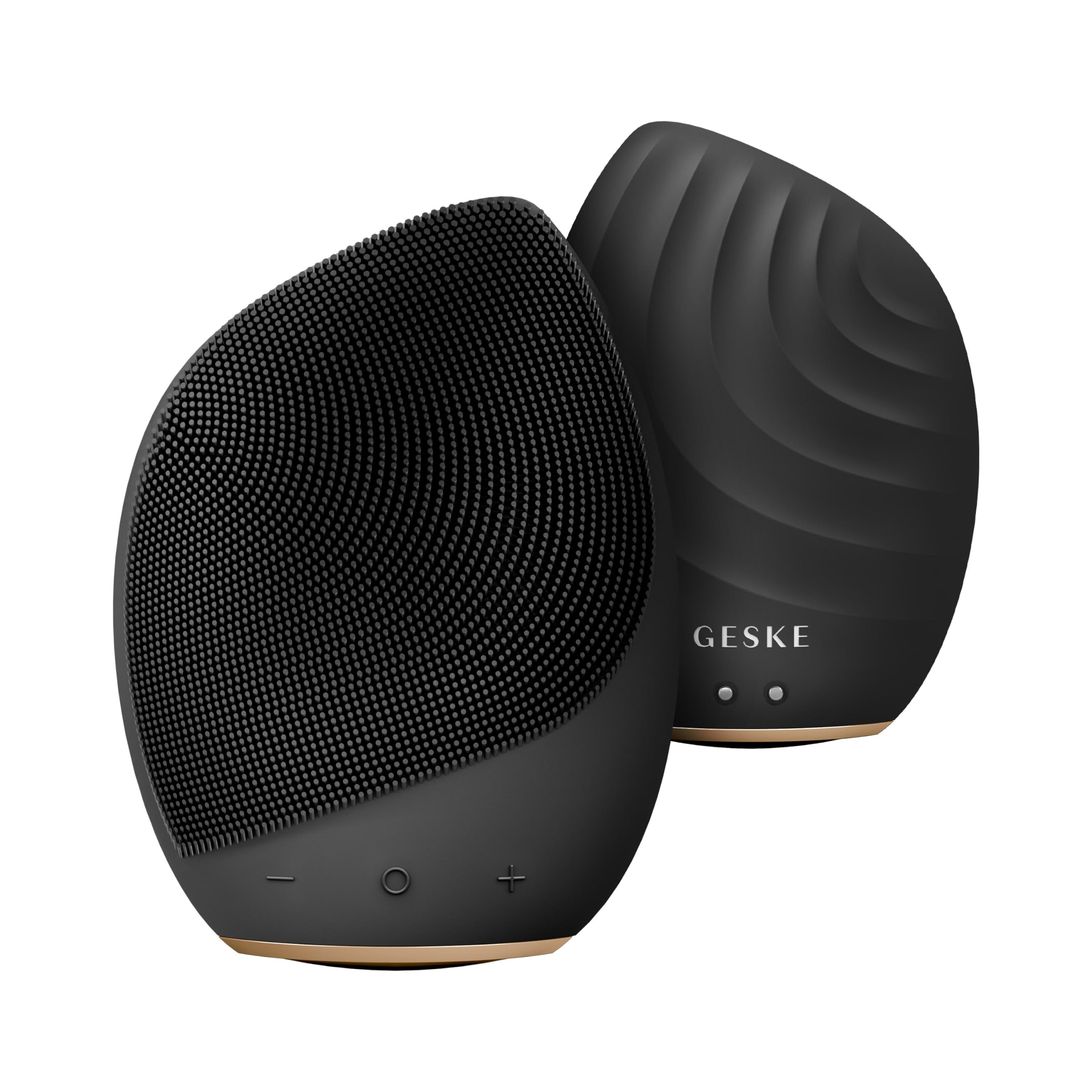 GESKE SmartAppGuided™ Cepillo facial sónico 5 en 1 | Cepillo de limpieza facial eléctrico vibrador | Cepillo de silicona suave | Limpiador facial profesional | Limpiador y exfoliante de piel |