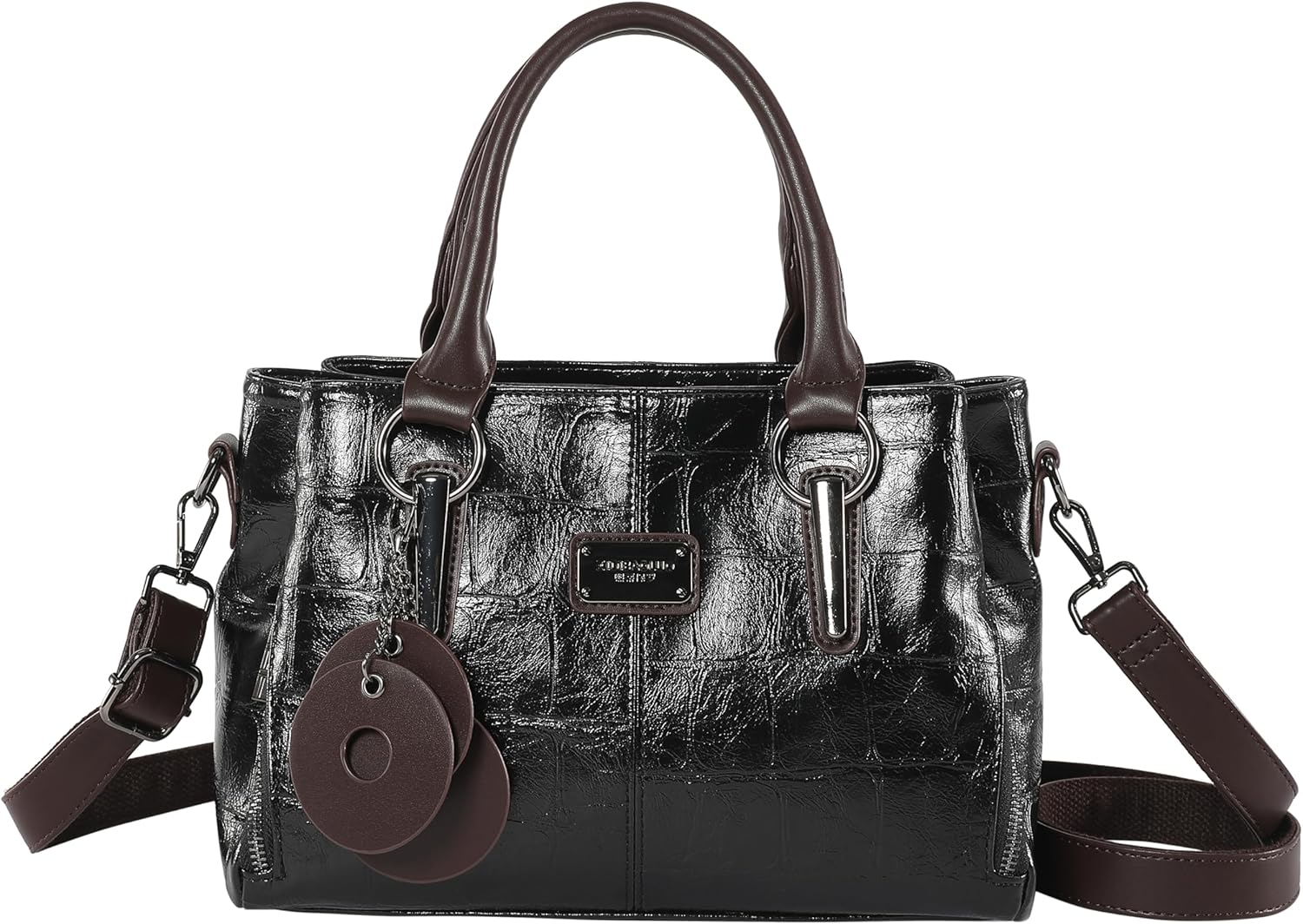 mcuvaec Handbags and Purses for women Vegan Leather Tote Bag for Women Satchel Shoulder Bags Travel Purse with Compartments