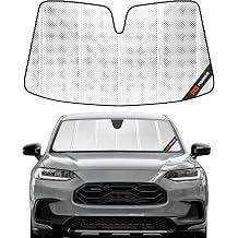 Pigenius Windshield Sun Shade for Honda HRV 2023-2026. Reflective Aluminum Film Front Window Sunshade - BLAZBLOCK
