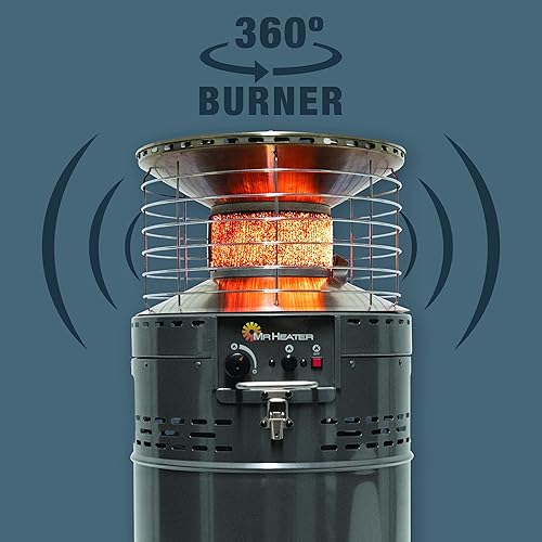 Miniatura 4 de Mr. Heater Calentador radiante de patio de propano de perfil bajo de 30,000 BTU
