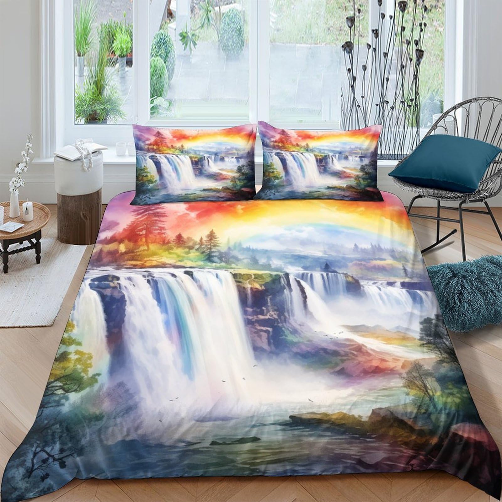 Housse de couette 200x200 respirante avec fermeture éclair pratique