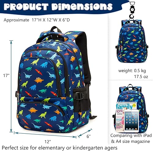 Miniatura 2 de BLUEFAIRY Mochilas infantiles para niñas y niños, regalos de regreso a la escuela para niños, primaria, primaria, escuela secundaria, Azul marino,