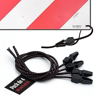 MAGMA Pack 4 Tensores Elásticos 50cm | Pulpos Transporte para Sujetar Placa V20 Magma, Portabicicletas, Ojales, Toldos,...