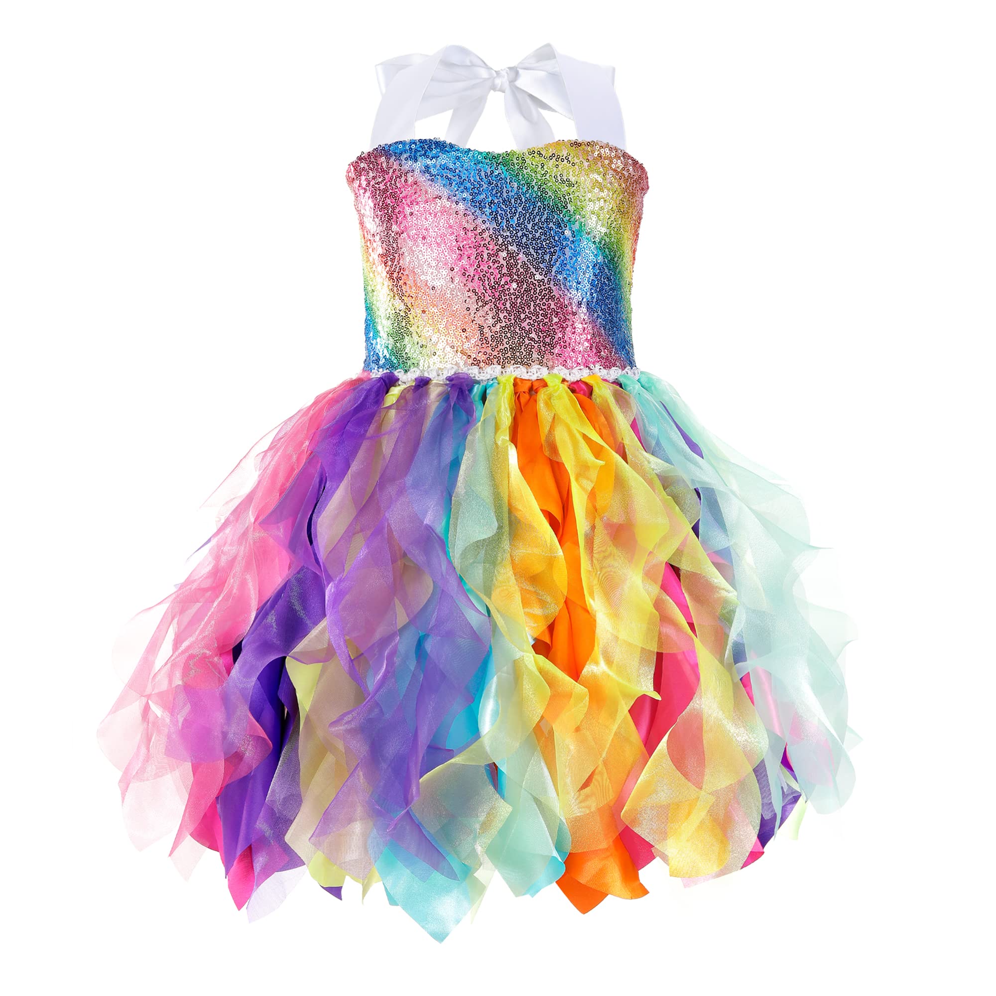 Christmas Tutu Dress for Girls Sequin Tulle Fairy Ball Dresses for Toddler Kid Little Girl Fancy Sparkly Birthday Outfit