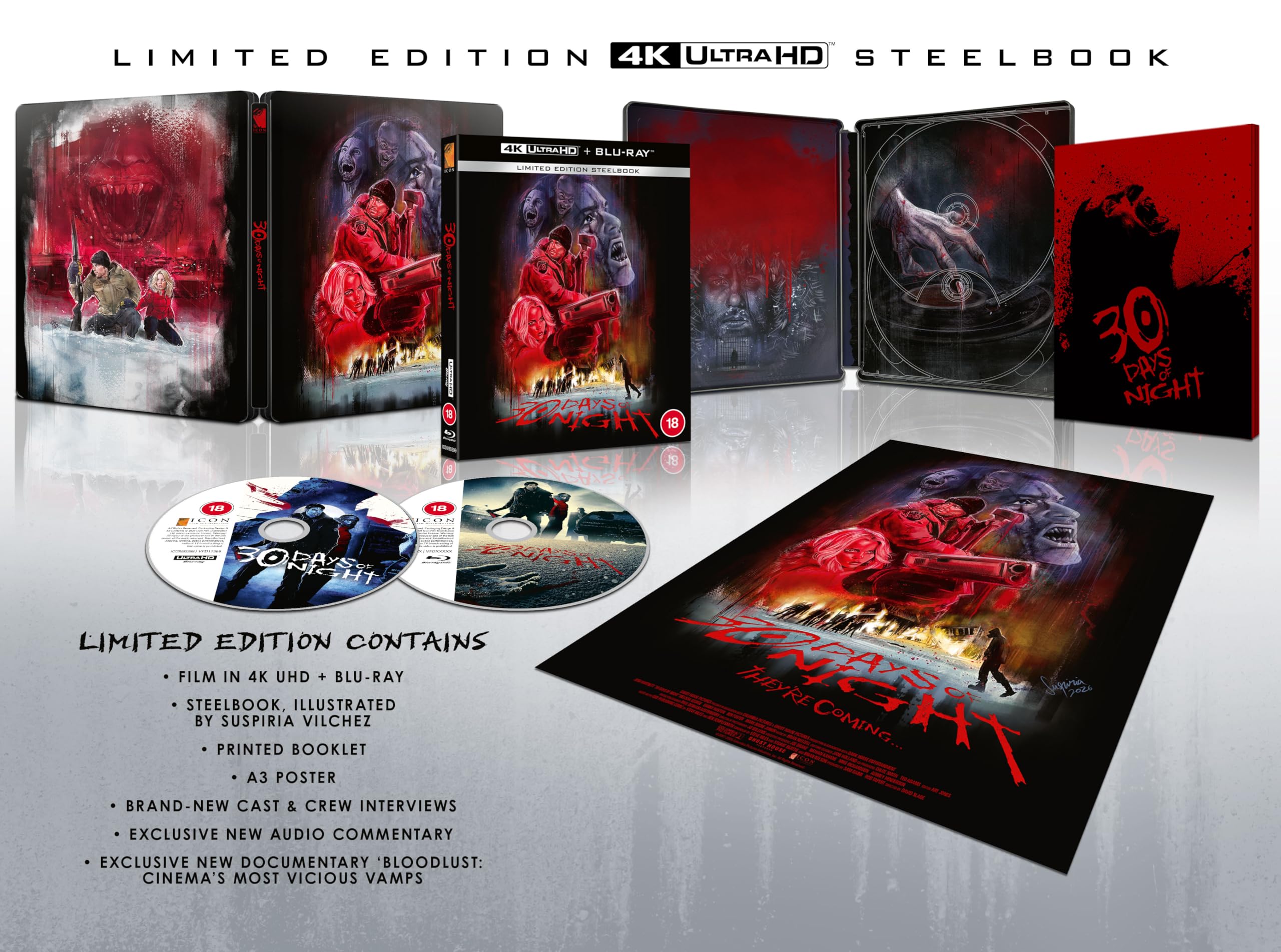 30 Days of Night [4K Ultra HD & Blu-Ray] Limited Edition Steelbook