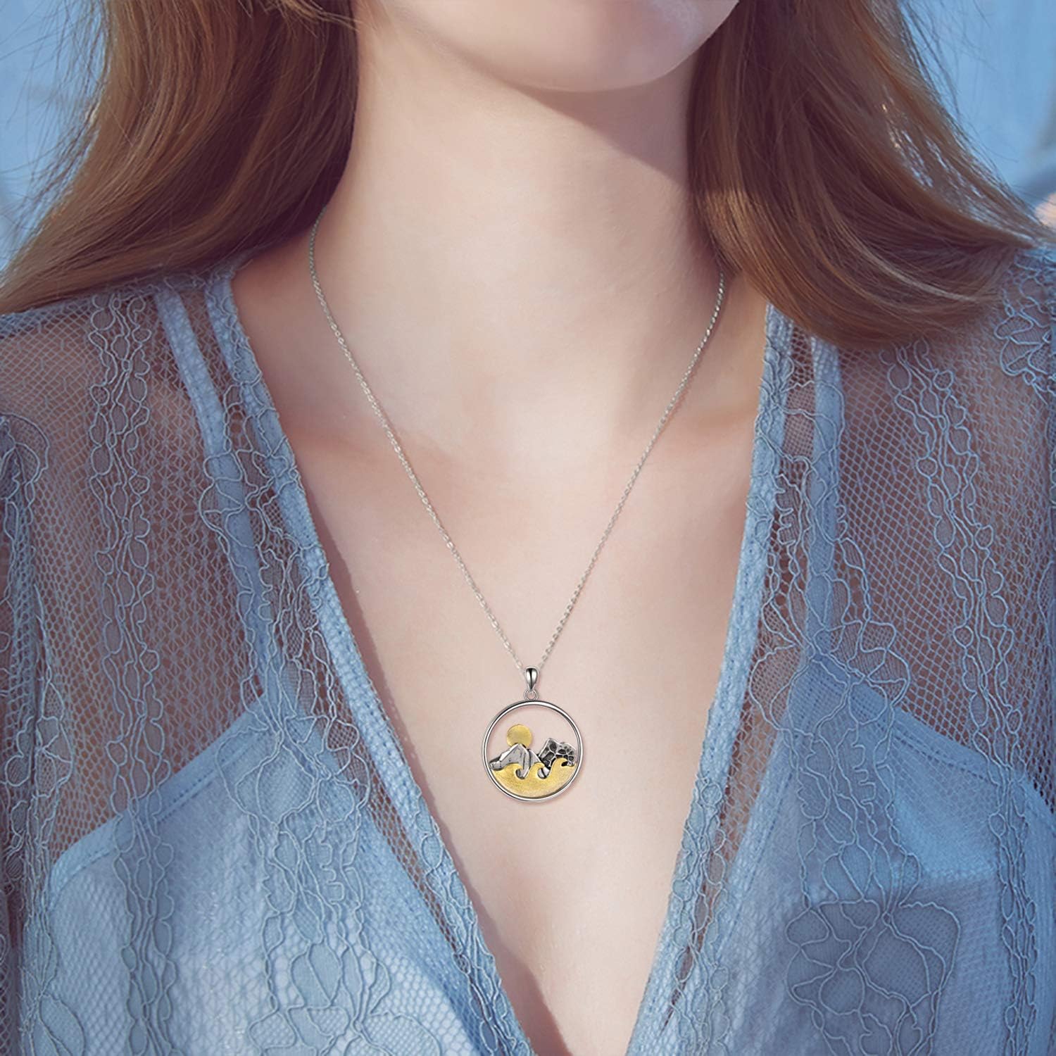 YFN Mountain Necklace for Women Sterling Silver Mountain Pendant Necklace Nature Jewelry Gift for Skiers, Hikers, Campers, Climbers and Nature Lovers - Image 6