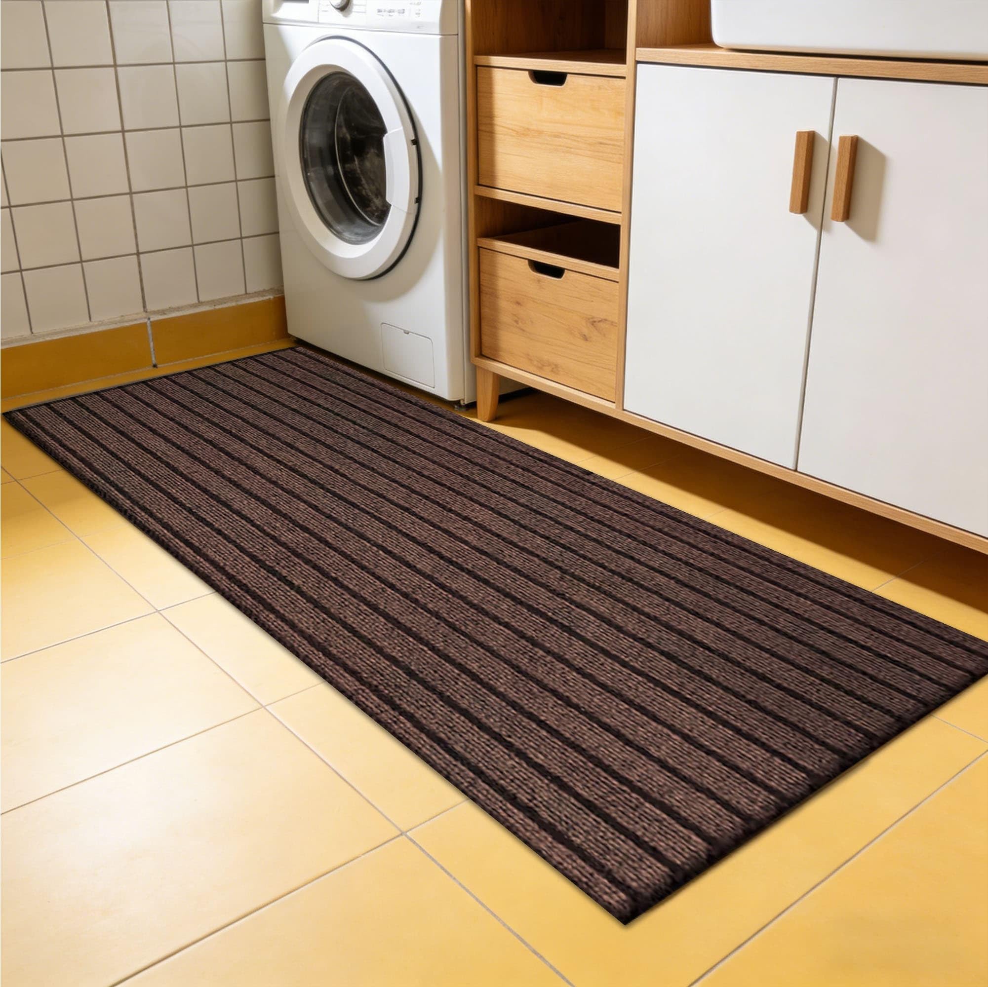Paillasson de porte antidérapante et lavable 70x150cm
