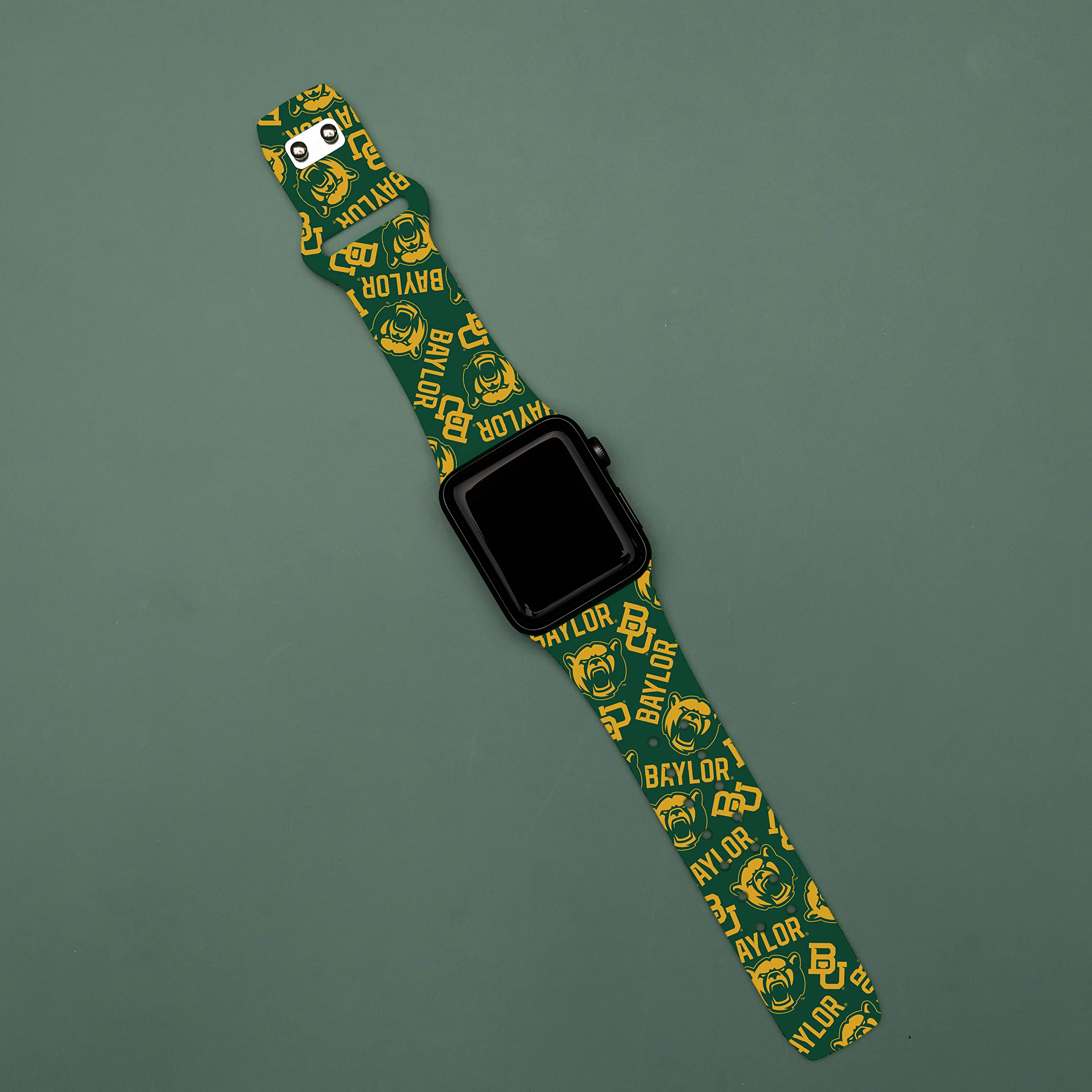 Affinity Bands Baylor Bears HD Combo Package Compatible with Apple Watch and AirPods Gen 1 & 2 (42/44/45mm Long Random)