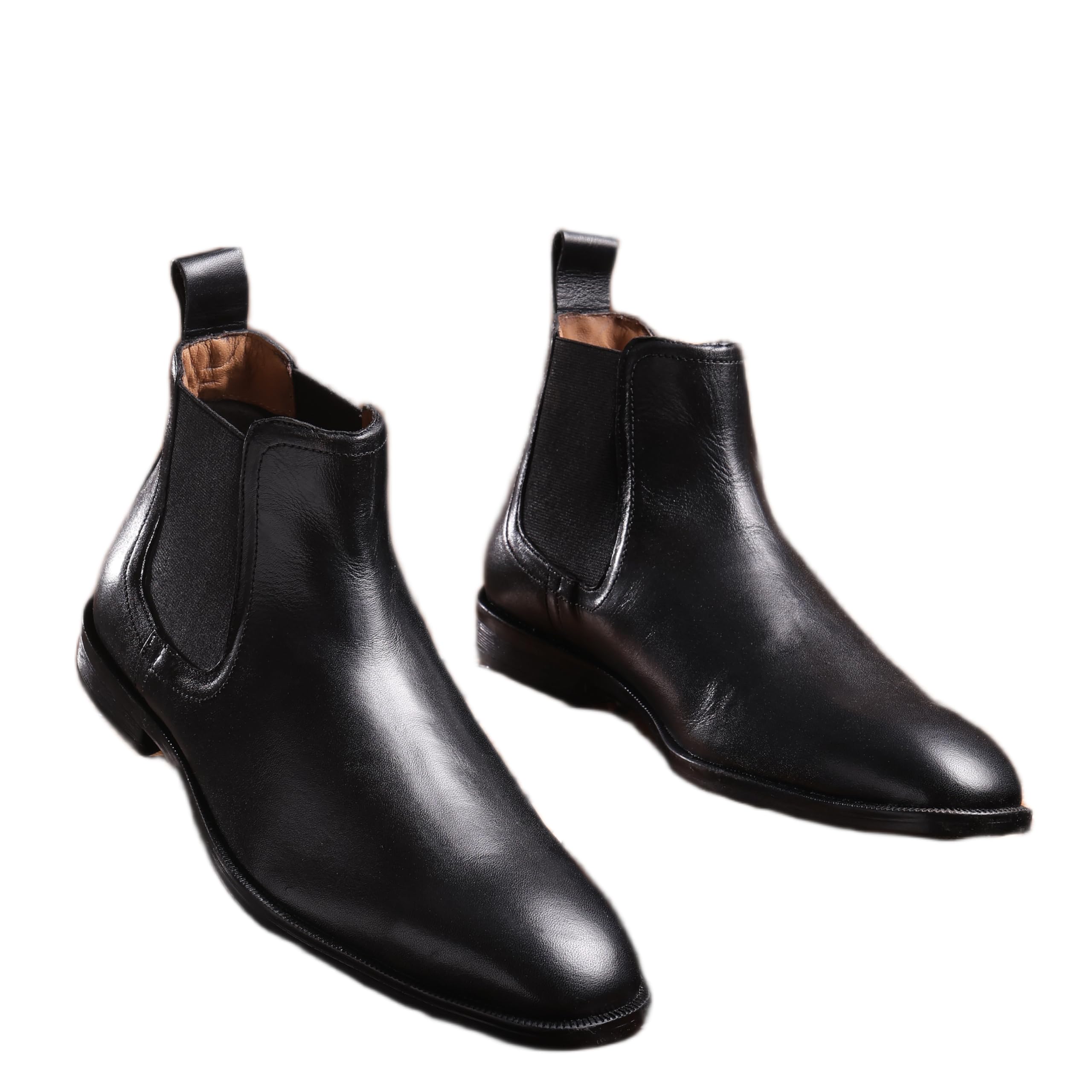 swathoops Chelsea Boot Black | Genuine Leather | Trendy StylishFootwear | Comfortable Lightweight | Premium Casual Formal Shoes for Men | Slip-On Everyday Wear | Durable Sole | Cushioned Comfort-picture-28