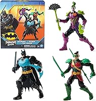 DC Comics Batman Ninja Strike 6" 3-Pack Action Figures - Batman, Joker, Robin with Pop-Out Ninja Accessories, Kids Ages 3+
