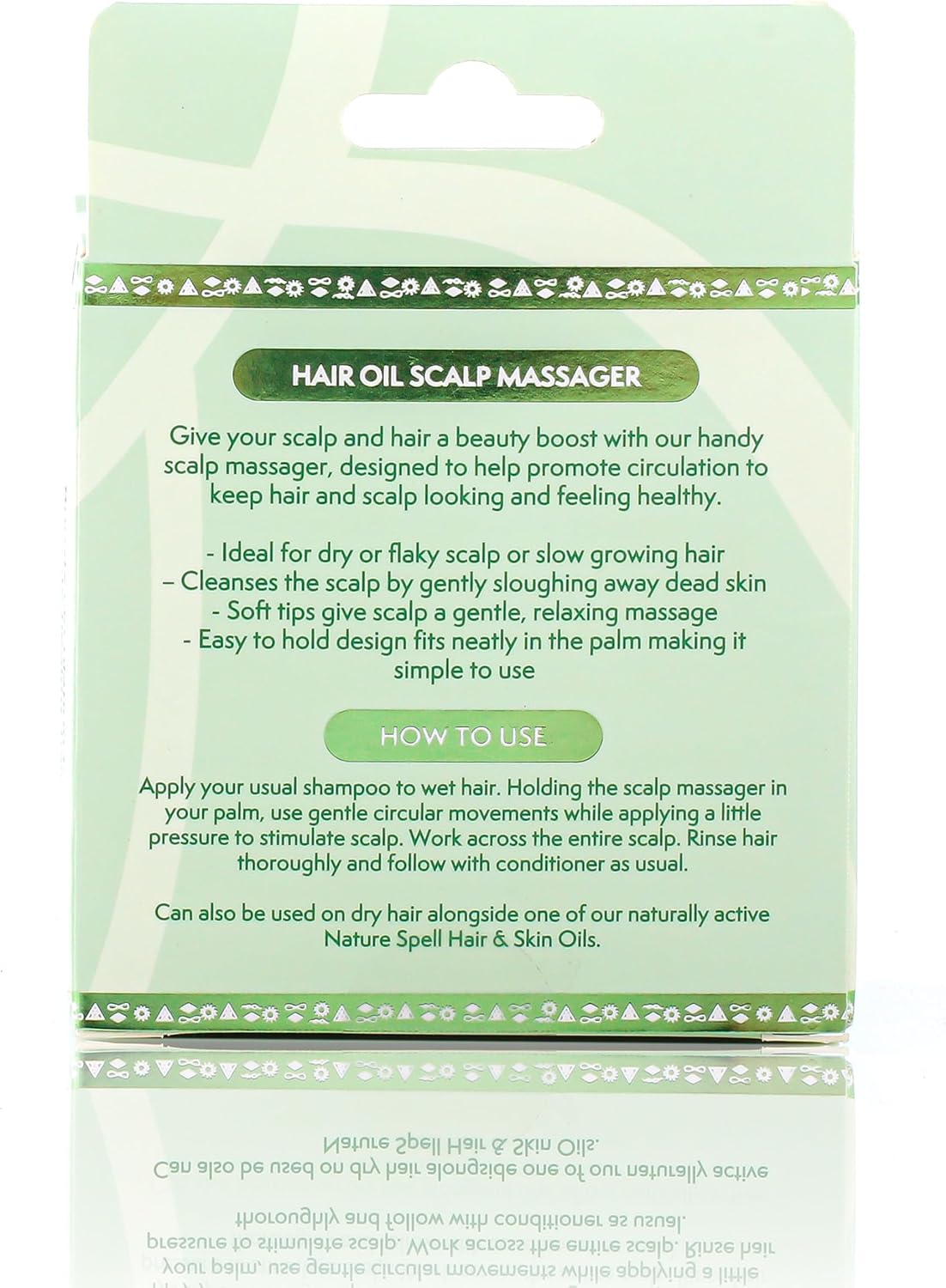 Nature Spell Scalp Massager & Scrubber with Soft Silicone Bristles,