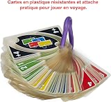 Mattel Games UNO H20 to GO, water resistant cards game, to take to the beach and to snow holidays, extra durable 108 cards, ages +7, P1703 - 3