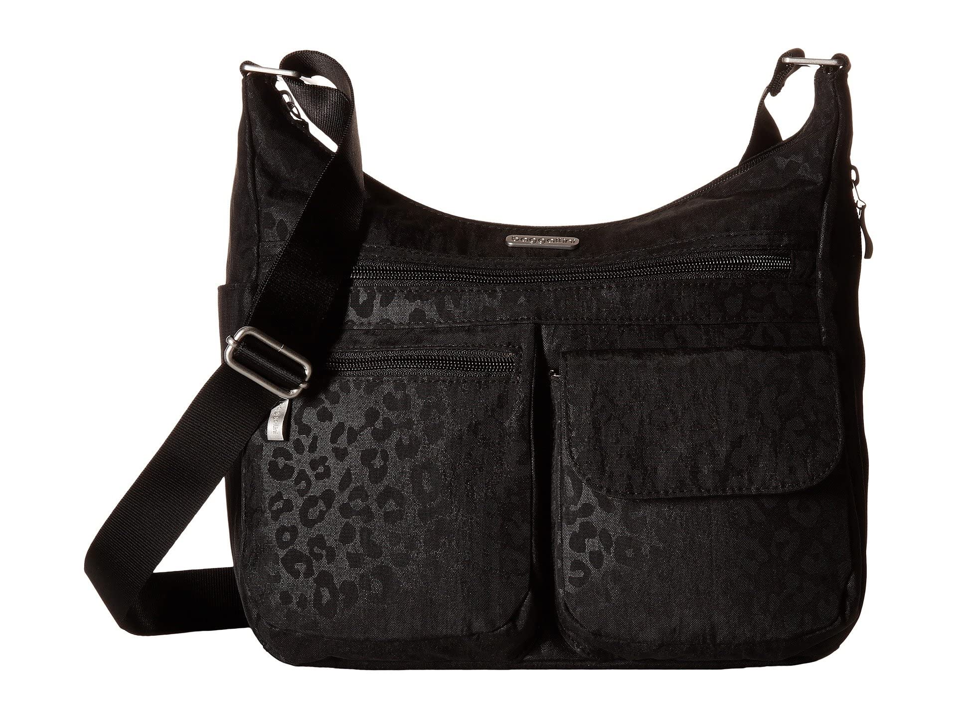 Baggallini womens Everywhere Bagg Crossbody Women 11x9 Lightweight Nylon Hobo Water-resistant Travel Bag W/Rfid