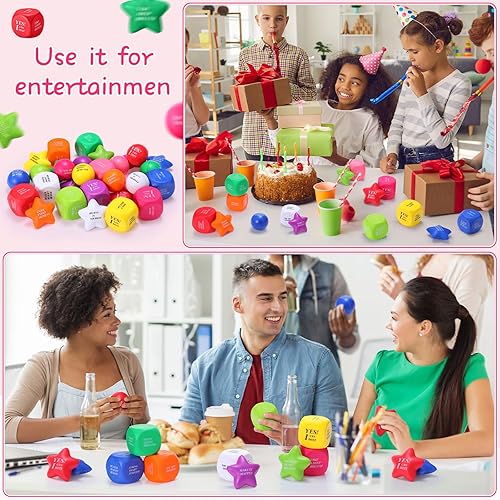 Miniatura 3 de Jenaai 60 bolas de estrés coloridas con citas motivacionales, cubos de juguete de mano de estrella, bola de espuma inspiradora, bola de alivio