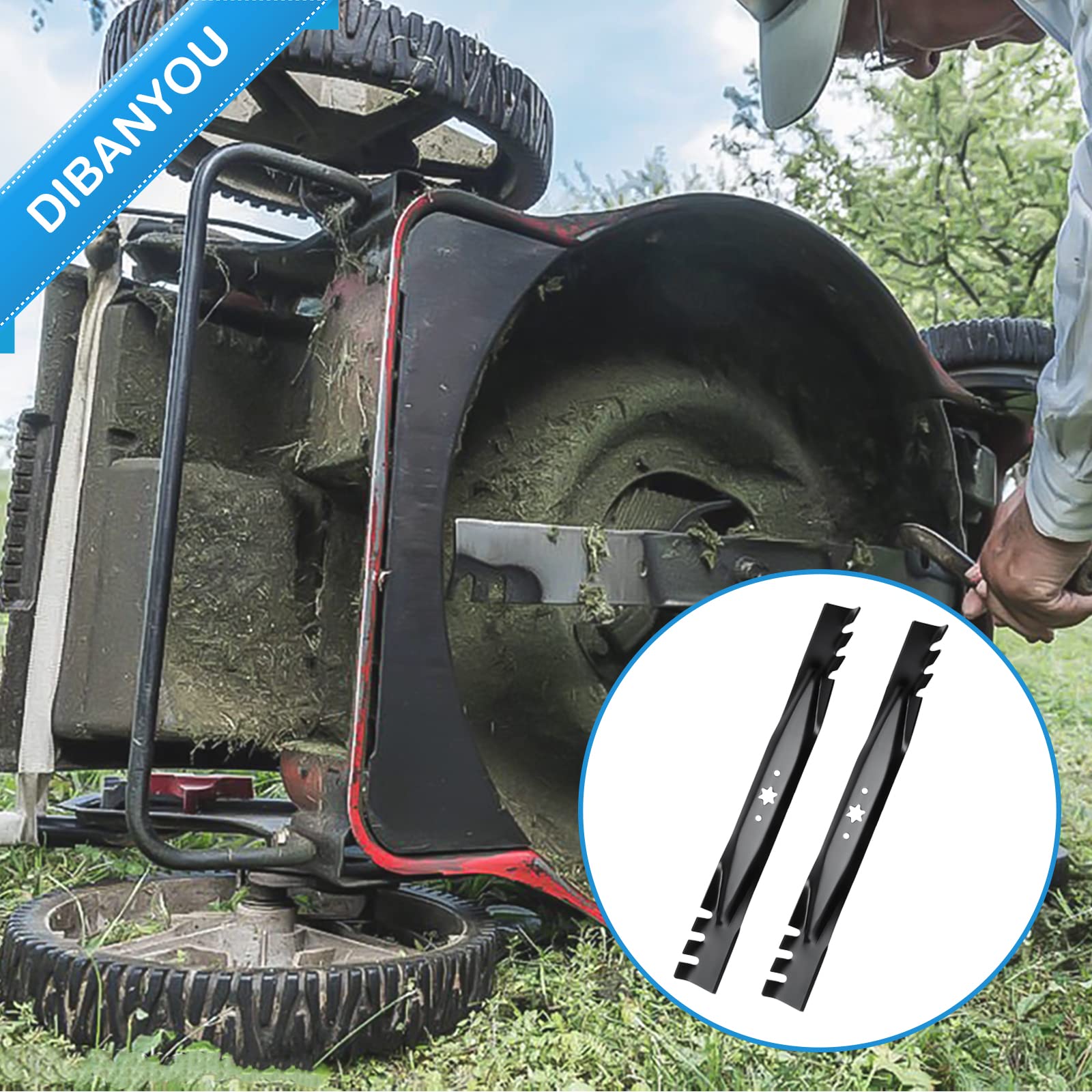 Cuchillas de cubierta para cortacésped Cub Cadet MTD Troy Bilt 942-04308-X 42 pulgadas Cut Deck RZT42 LTX1042KW XT2-LX42 TB42 T105, paquete de 2