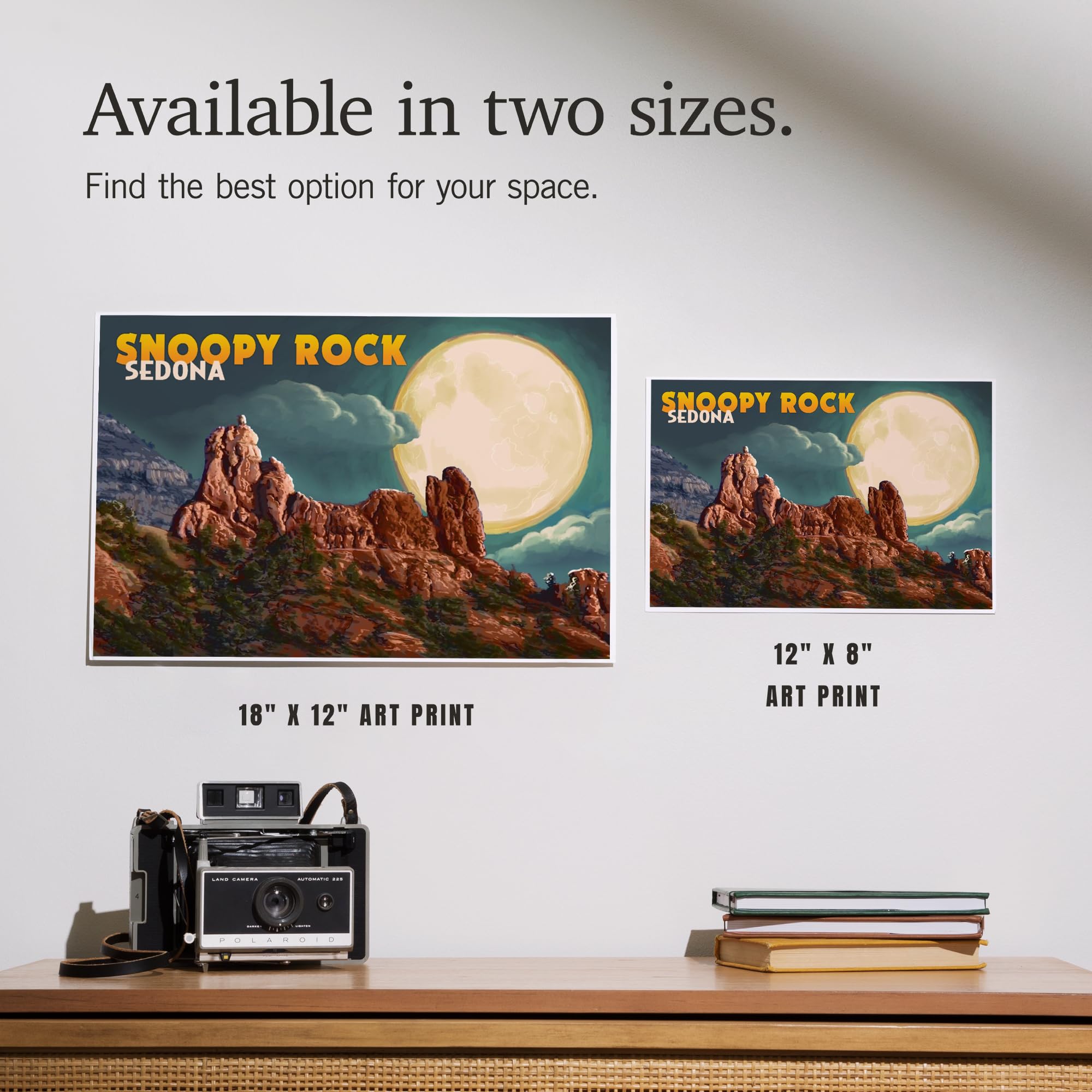 Amazon.com: Lantern Press 8x12 Art Print, Sedona, Arizona, Snoopy