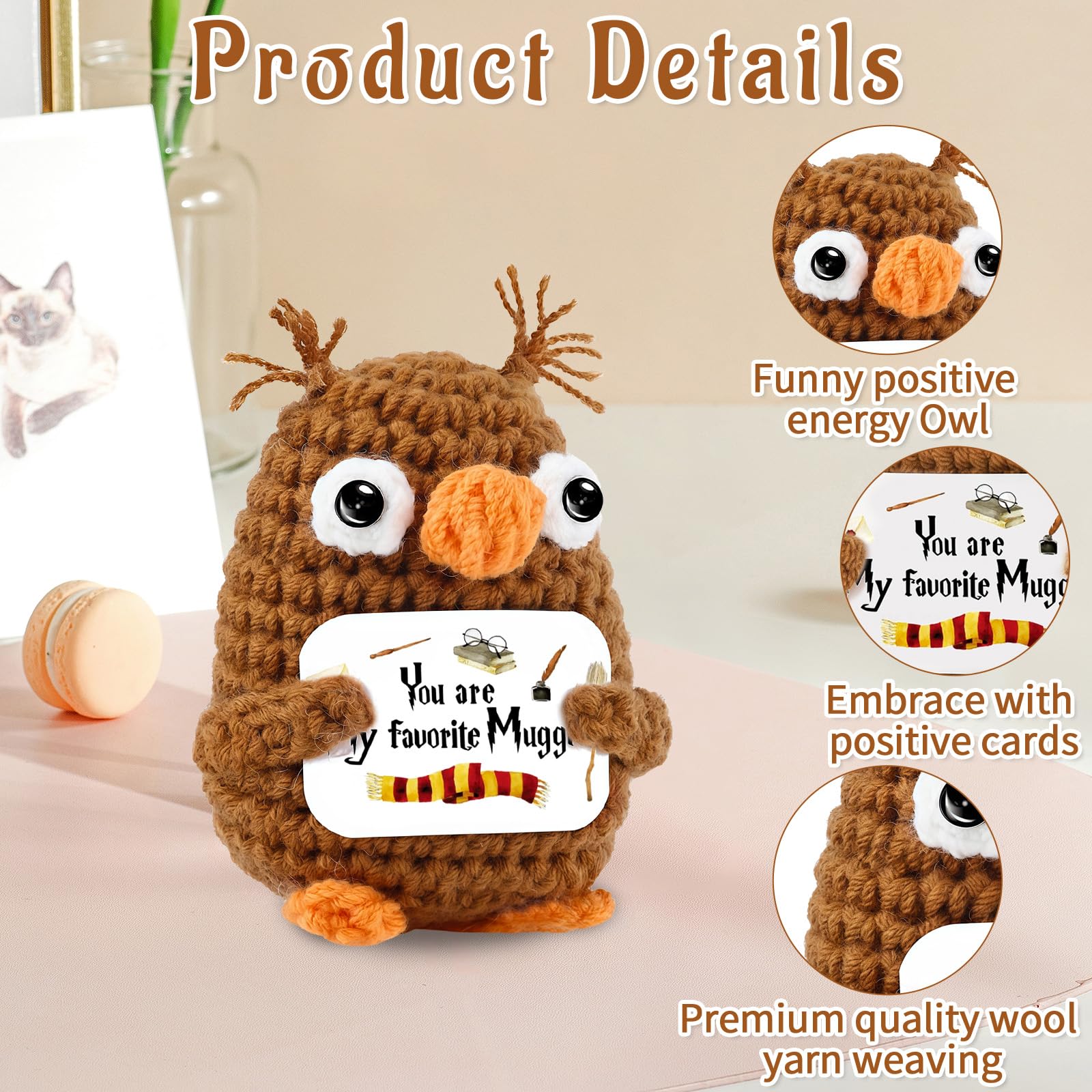 Positive Crochet Animals Emotional Support Crochet - Image 4