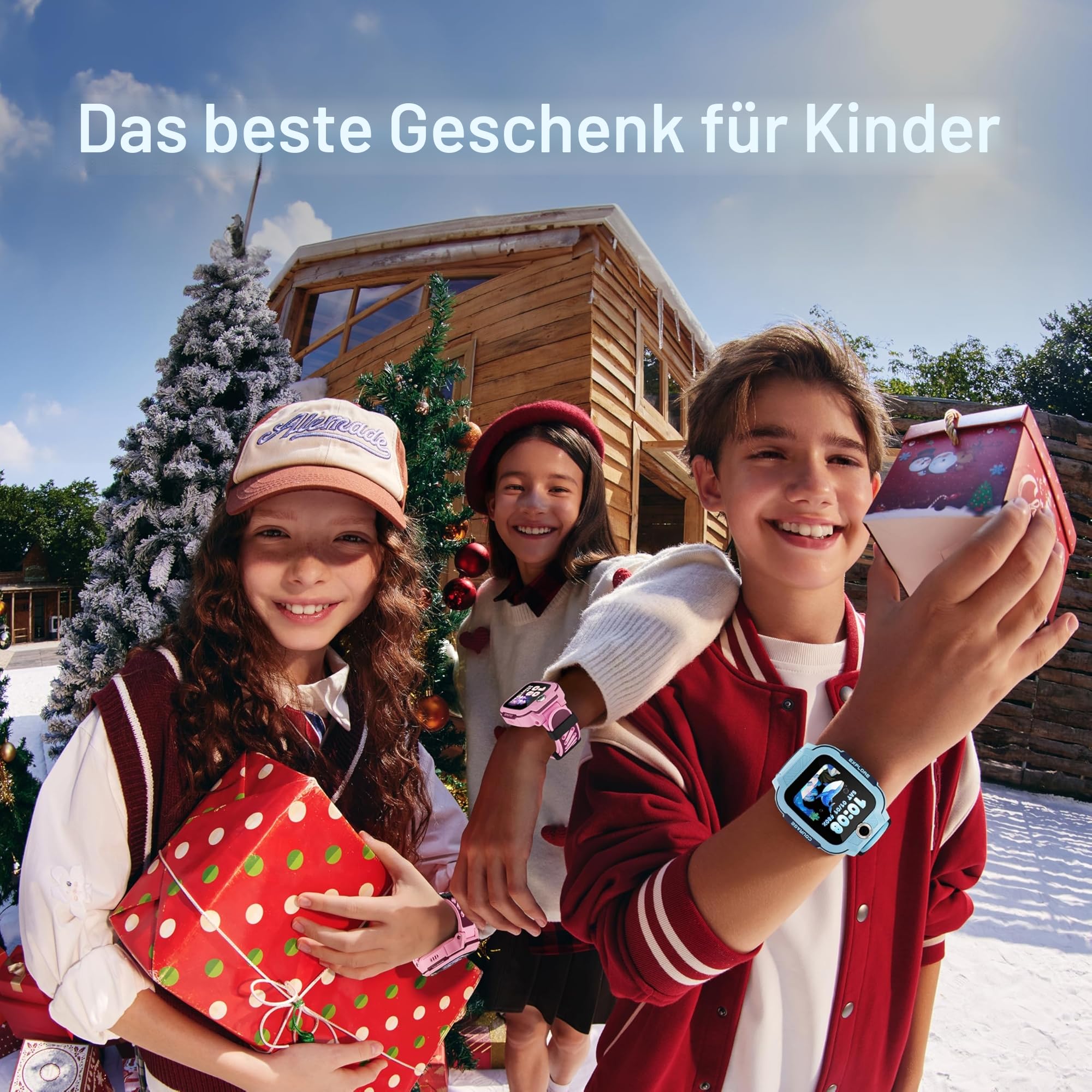 imoo Z3 Smartwatch für Kinder, Kinder Smartwatch,wasserdichte Uhr-4G, Messaging, Schulmodus, SOS-Funktion, GPS-2 Jahre Garantie (blau)