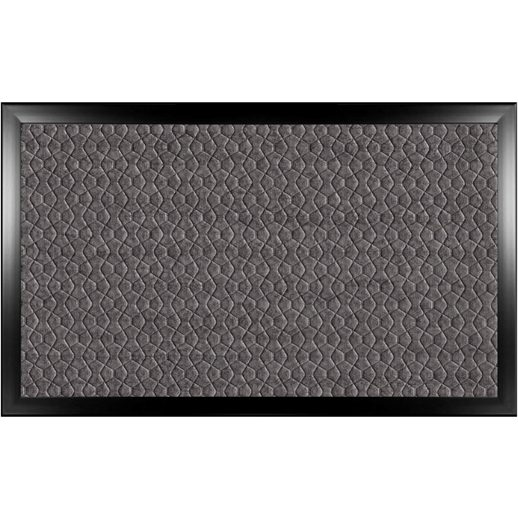 TROVE Wide Cushioned Lap Tray for Laptop with Black Bean Bag Padded Cushion for Eating (Terra 53 Black Large)