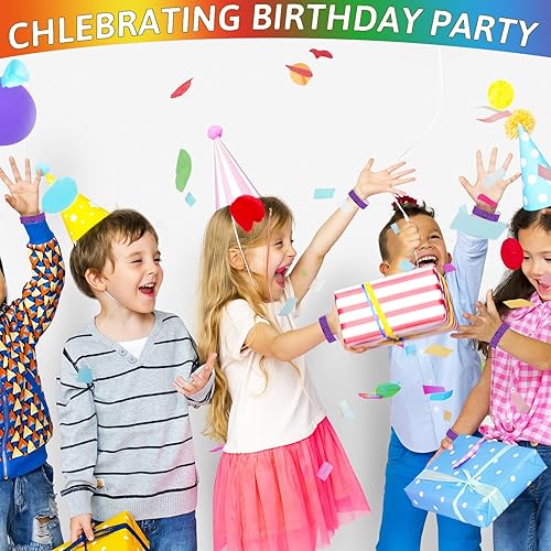 Miniatura 5 de 600 pulseras de cara sonriente para eventos, pulseras de papel de entrada impermeables en 6 colores para conciertos de música