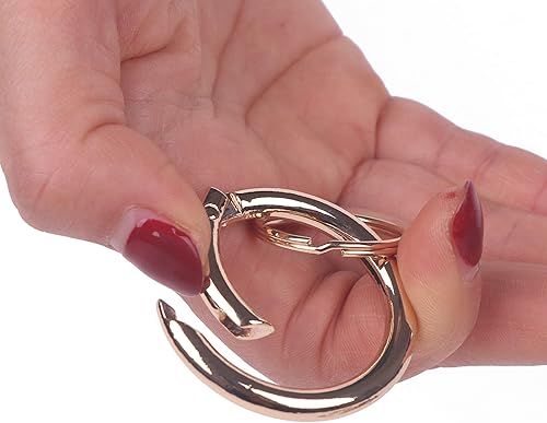 Vista 7 de YAKA Llavero de silicona para muñeca, pulsera circular, brazalete de goma, llavero redondo