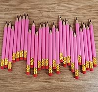 Vista 7 de Adhere 25 lápices de golf con borrador, lápices hexagonales de madera, grafito 2B para puntuación de eventos de golf, aula, boda, reuniones de Oro