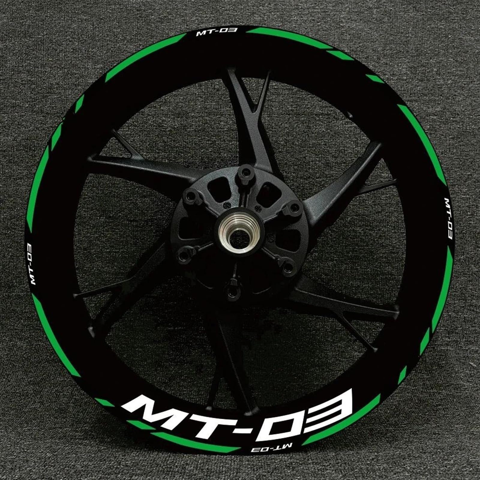 Stickers Motorcycle Wheel Stickers Night Reflective Decorative Rim for Yamaha MT-03 MT 03 Mt03(Style 28)