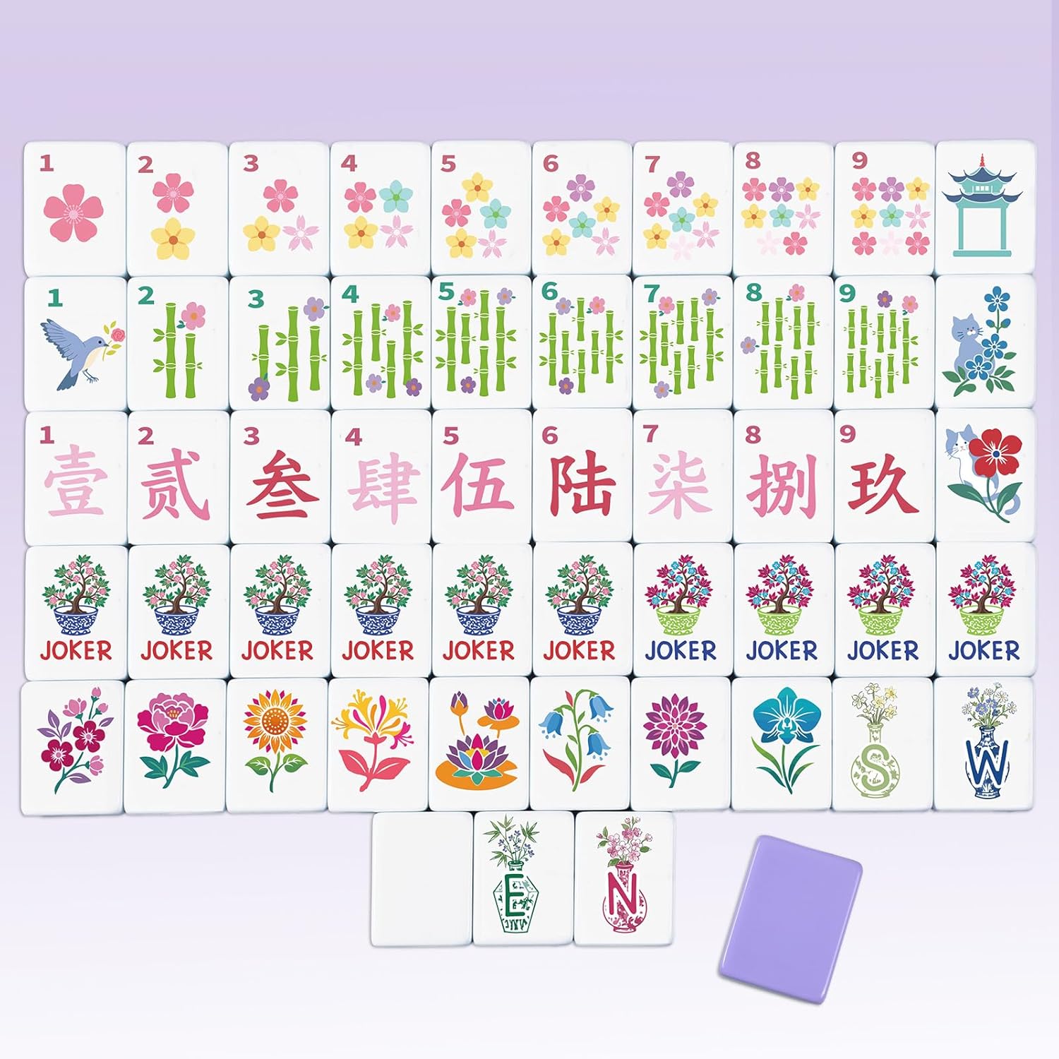 Juego de Mahjong Americano Arrowbash 160 Fichas 1.2 Pulgadas