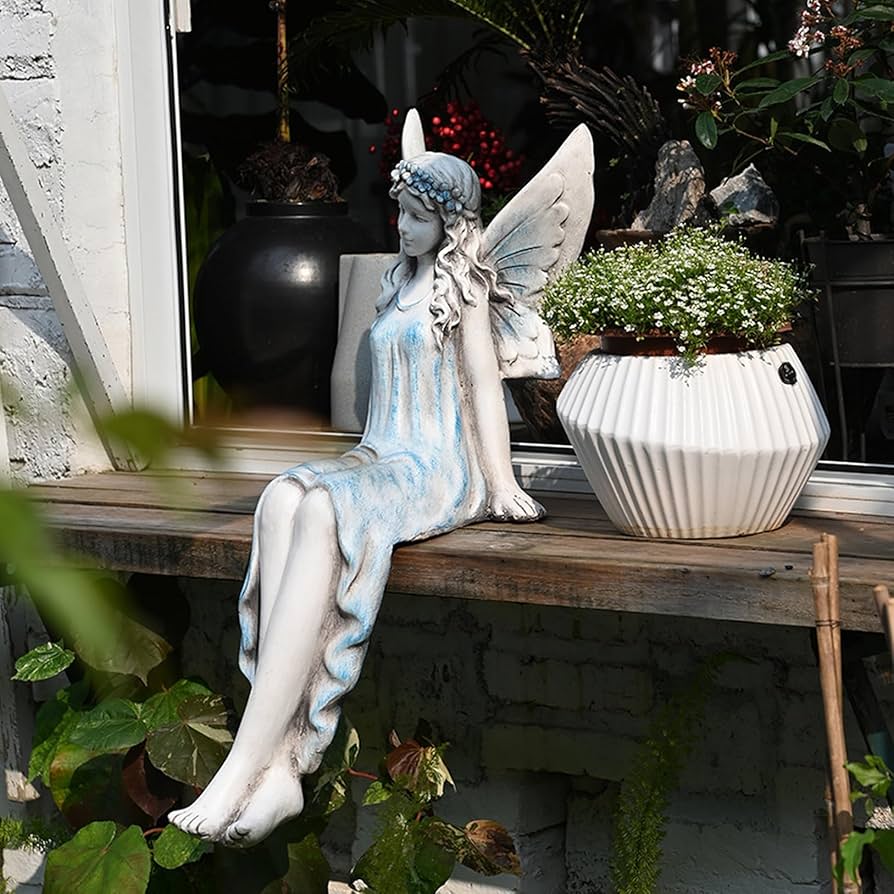 JAnjiaLxY ガーデニング 雑貨 祈り 天使の置物 ガーデンオーナメント