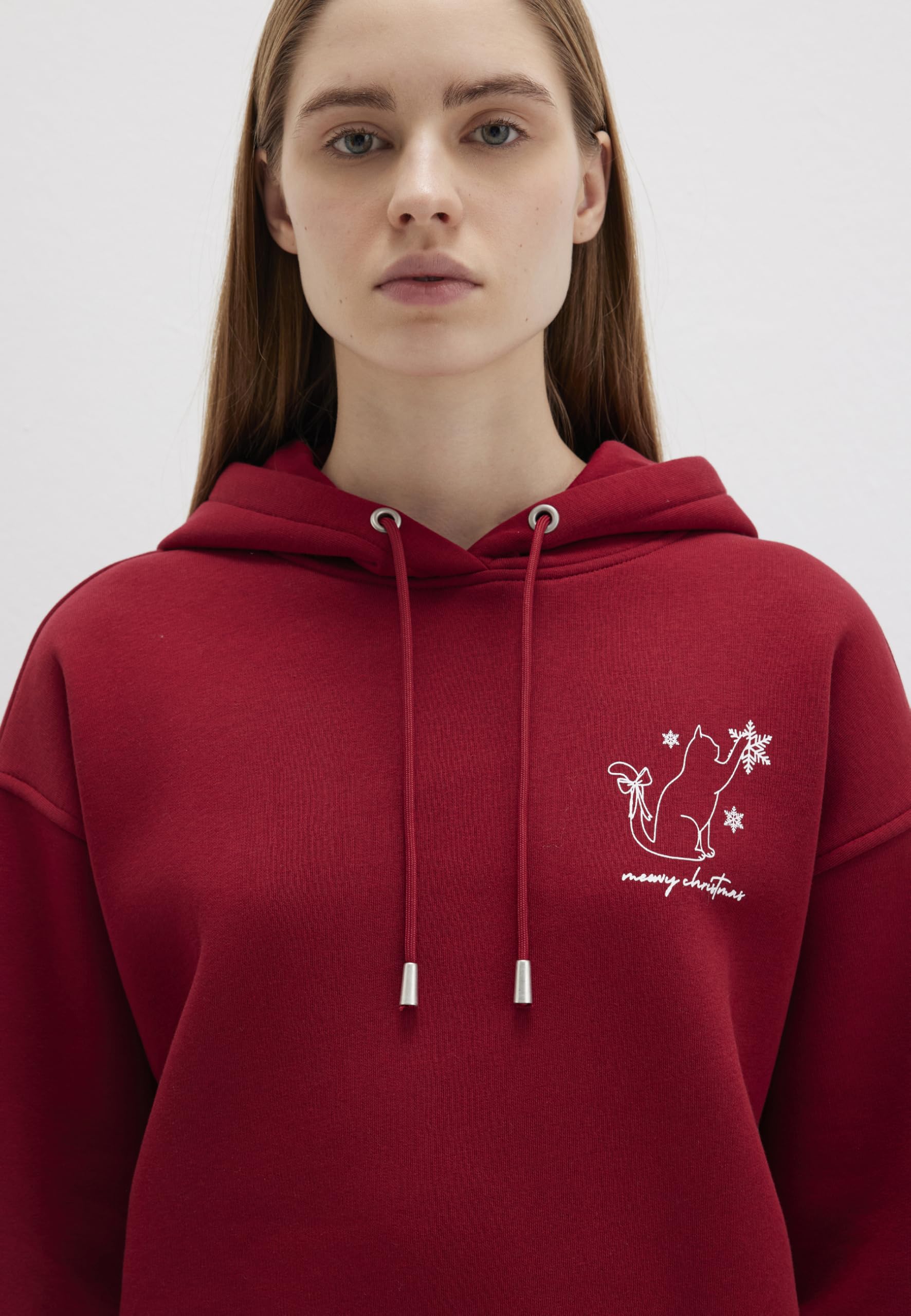 Mavi Damen Pullover Regular Hooded Sweatshirt Hoodie Basic