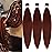 UPruyo Ginger 350 Braiding Hair Pre Stretched Kanekalo Prestretched Braiding Hair 26 Inch Brown Copper Auburn Braiding Hair Extensions for Box Braids