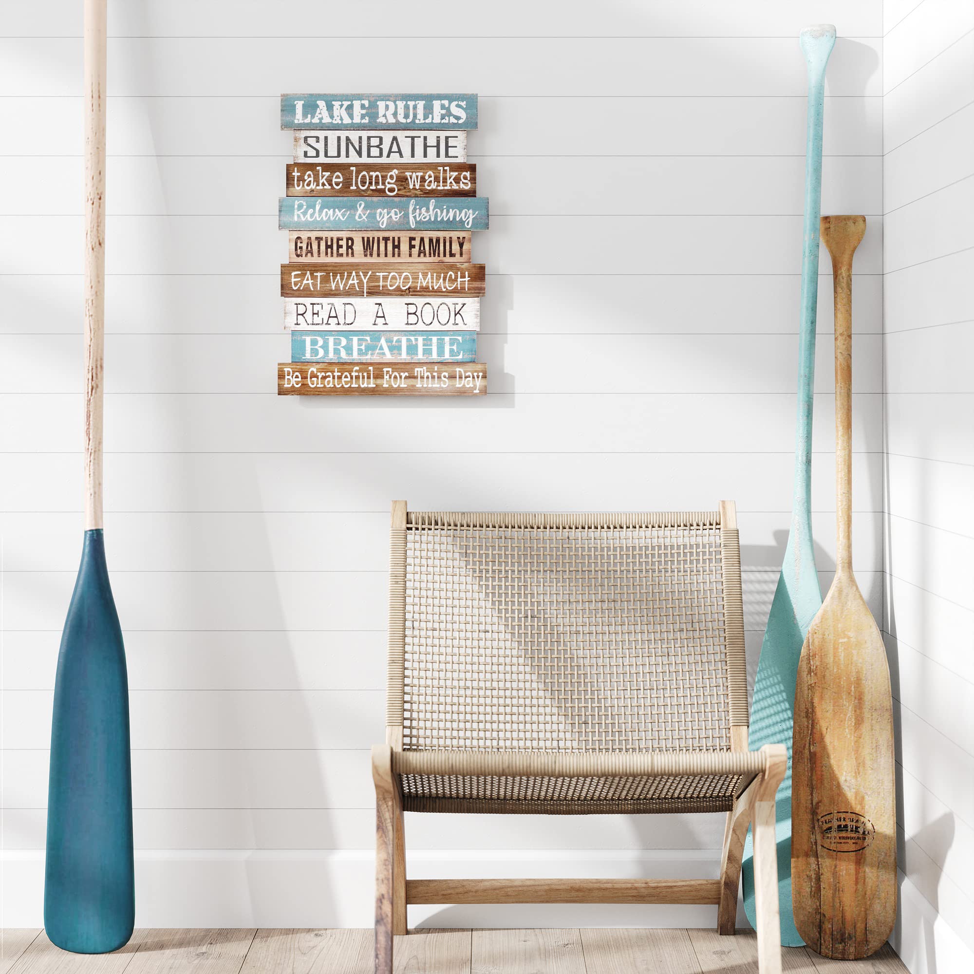Amazon.com : Barnyard Designs 'Lake Rules' Lake House Decor for the Home,  Hanging Lake Wall Decor Lake Sign, Lake Signs for Lake House Kitchen,  Rustic Lake Decor for Home Sign, 14" x
