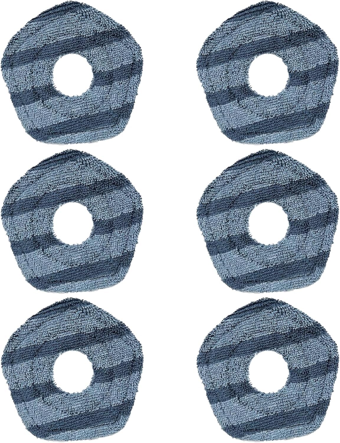 Odashen 6 Pcs Mop Pads for Eufy X10 Pro Omni for Eufy X9 Pro Robot Vacuums, Washable and Reusable Soft Mopping Pad Replacement Accessories