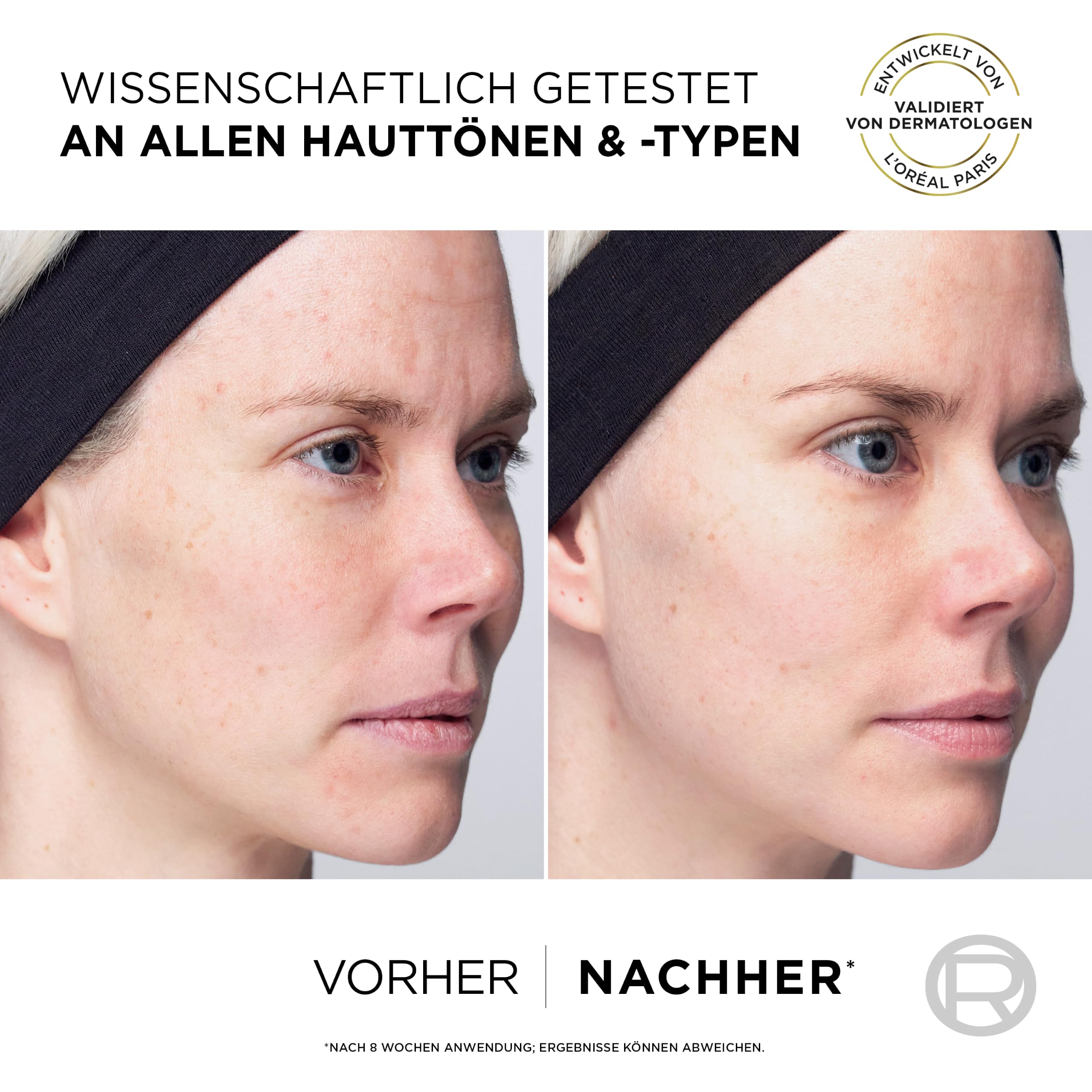 L'Oréal Paris Gesichtspflege-Set mit Vitamin C Serum und Anti-UV-Fluid mit LSF 50+, Für einen strahlenden Hautton, Gegen erste Anzeichen der Hautalterung, Revitalift Clinical Vitamin C, 30 ml + 50 ml