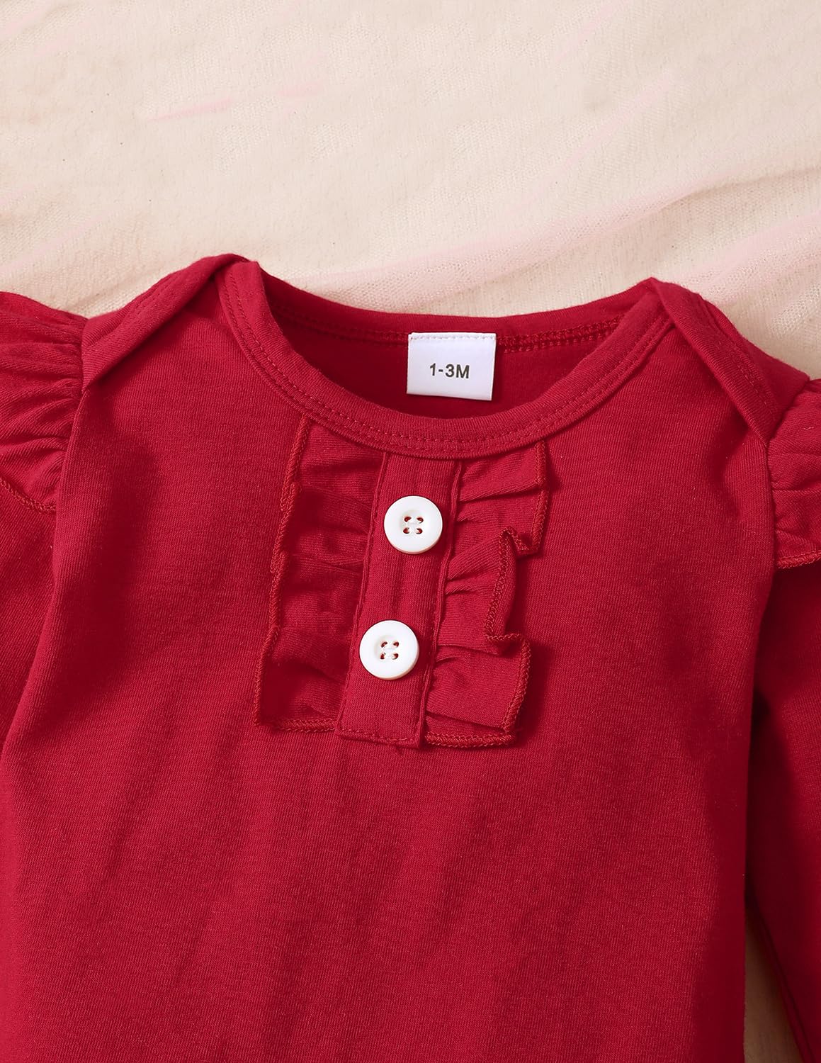 Neugeborenes Baby Mädchen Kleidung Langarm Rüschen Strampler Kaninchen Blumendruck Hose süße Stirnband