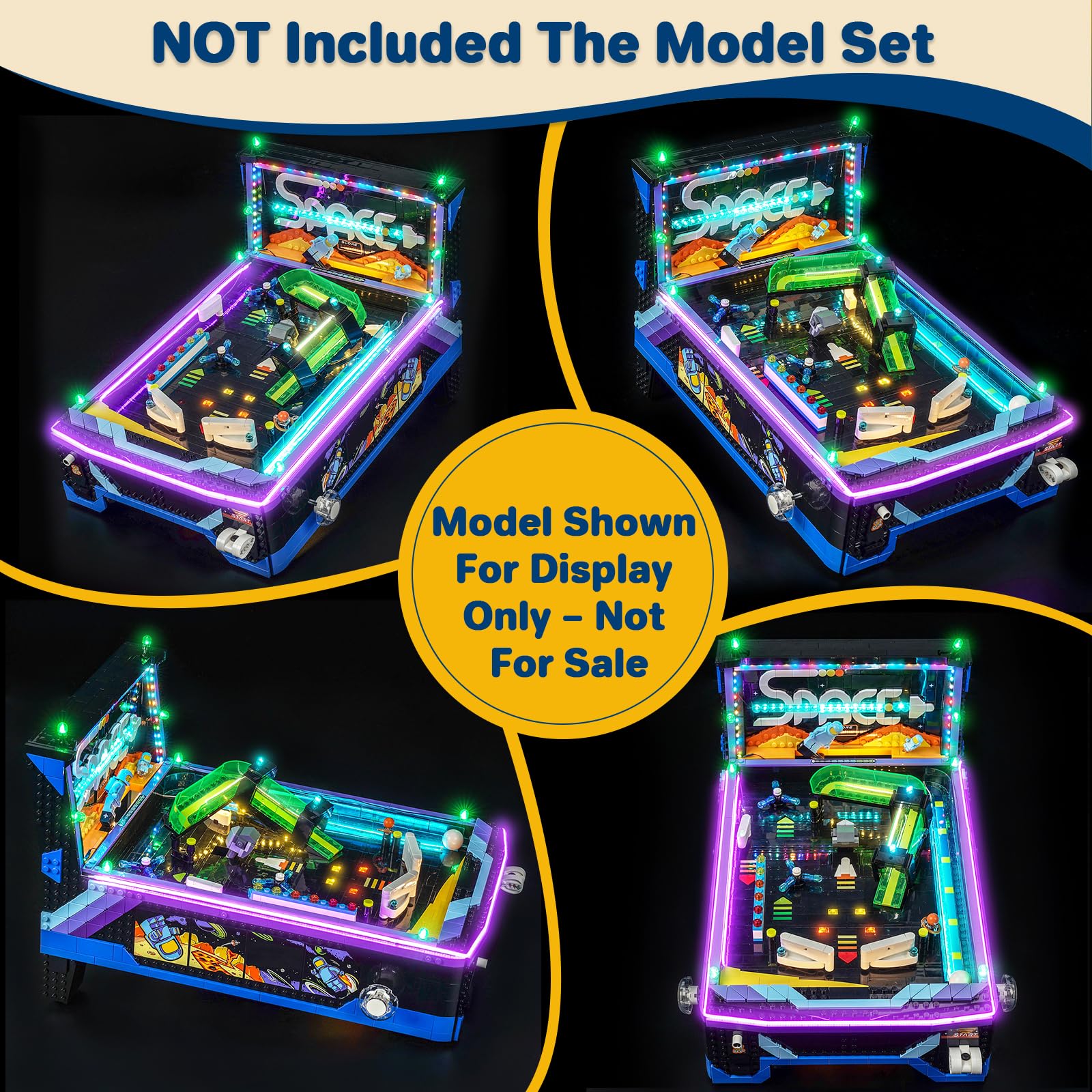 LocoLee LED Light Set Compatible with LEGO 11374 Arcade Pinball Machine - Image 5