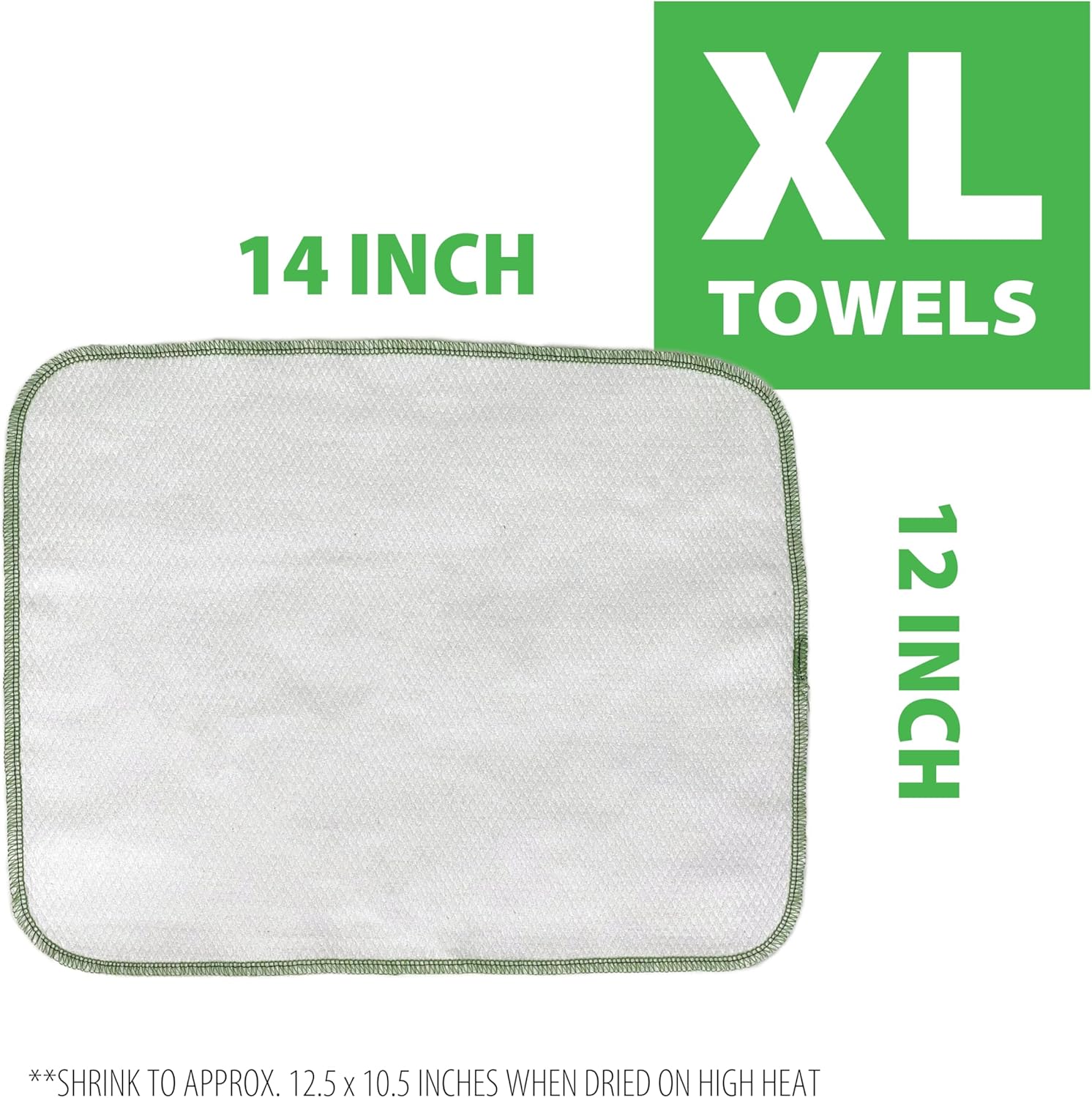 Tough Towels Reusable Paper Towels (1 Roll of 21) Large, Washable, Cotton, Multi-Use Cleaning, HydroDiamond Weave for Maximum Utility, Thick Kraft Core