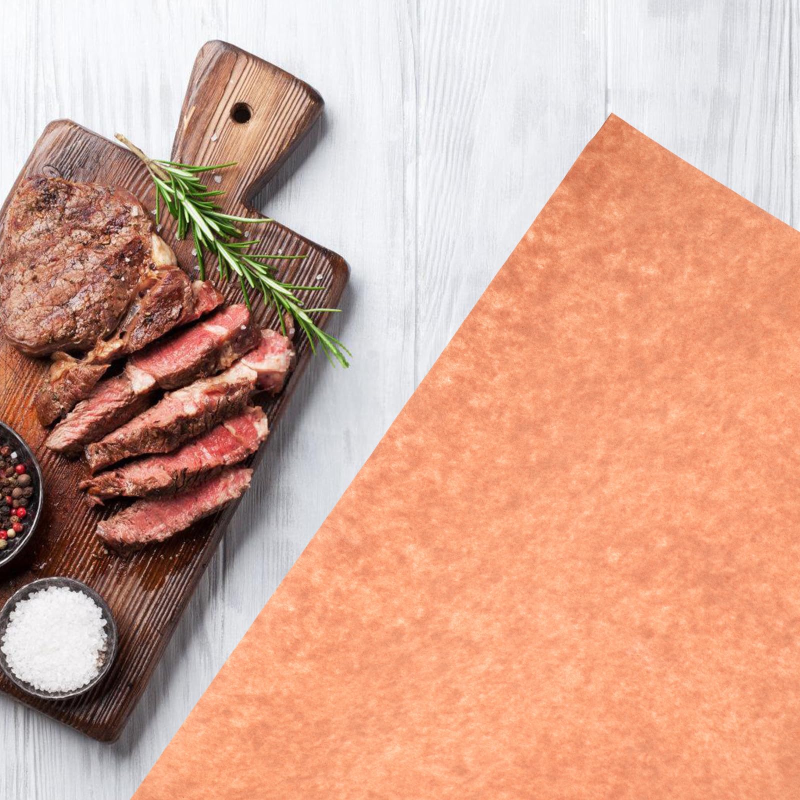 ABOOFAN Rotolo di Carta Regalo Marrone per Imballaggio e Barbecue, Carta da Forno Antiaderente e Pratica per Grigliare e Cuocere Dolci in Casa
