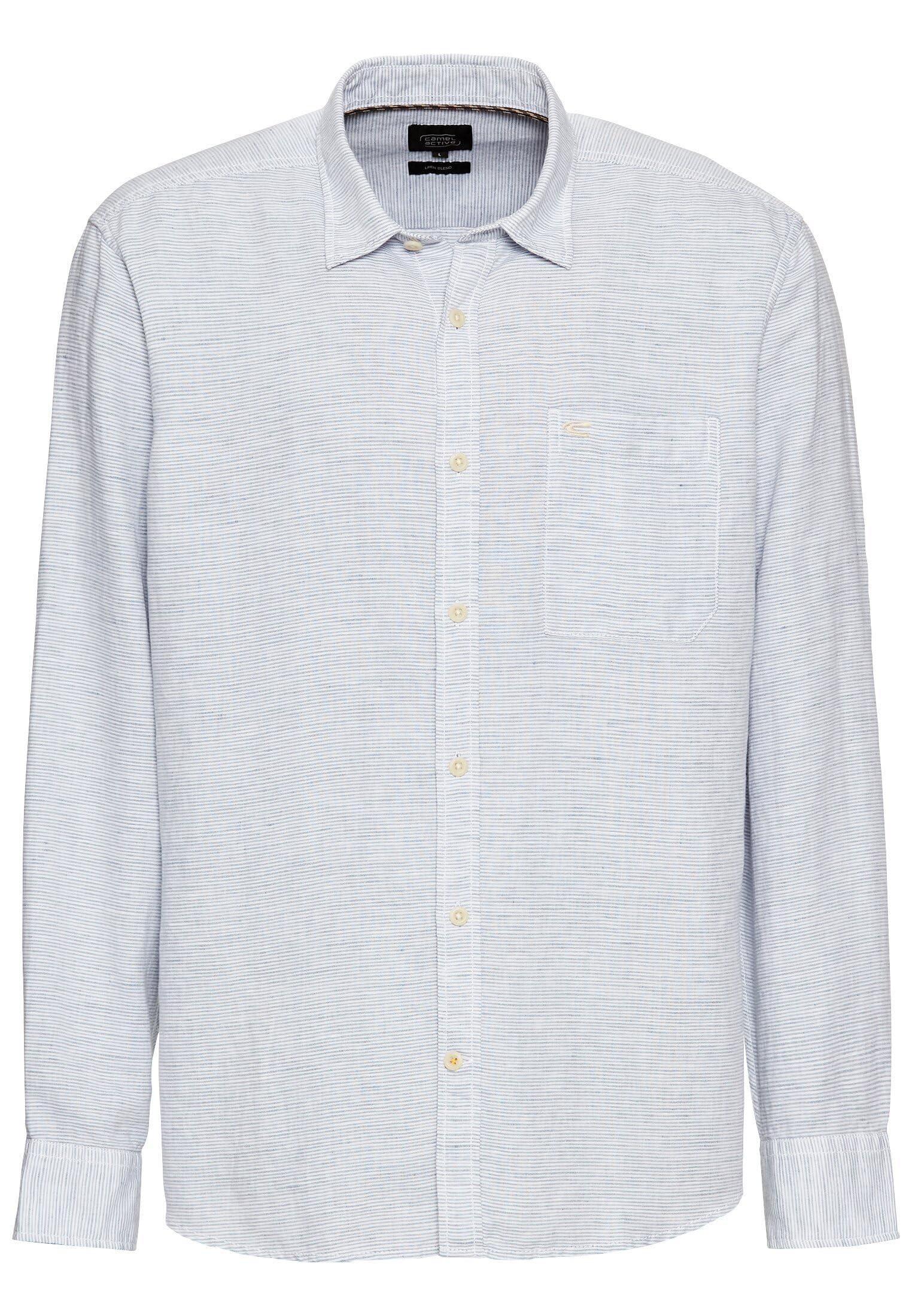 camel active Men's Shirt, Blue, S