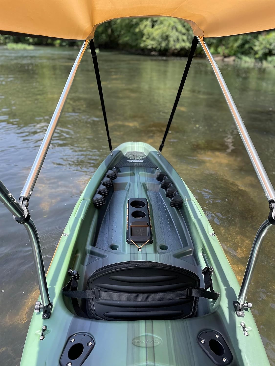 Sun Shade Canopy for Sit on Top Kayak - Perfect Bimini Top/Umbrella for Kayaking, Canopy Awning/Shade to Block UV and Heat Rays and Rain Protection by Cypress Rowe Outfitters