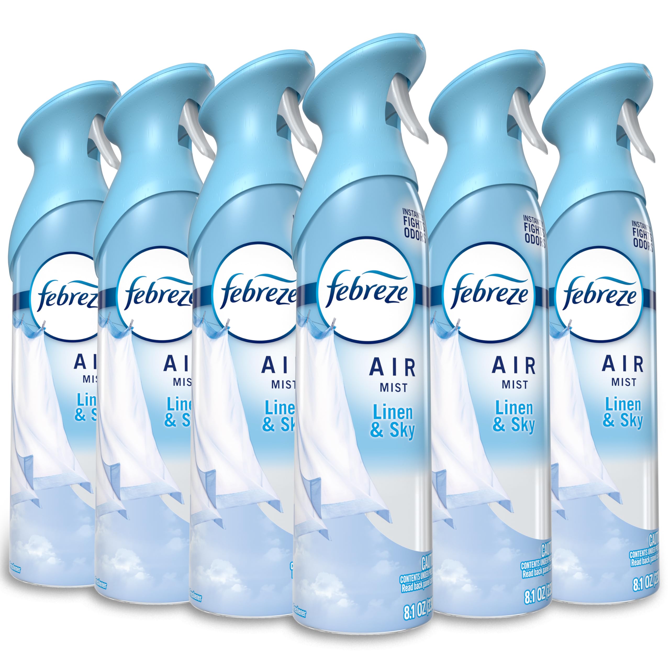 Febreze Air Mist, Air Freshener Spray, Odor Fighting Room Spray, Deodorizer for Home Bathroom Kitchen Office Apartment Dorm Room Classroom, Linen &