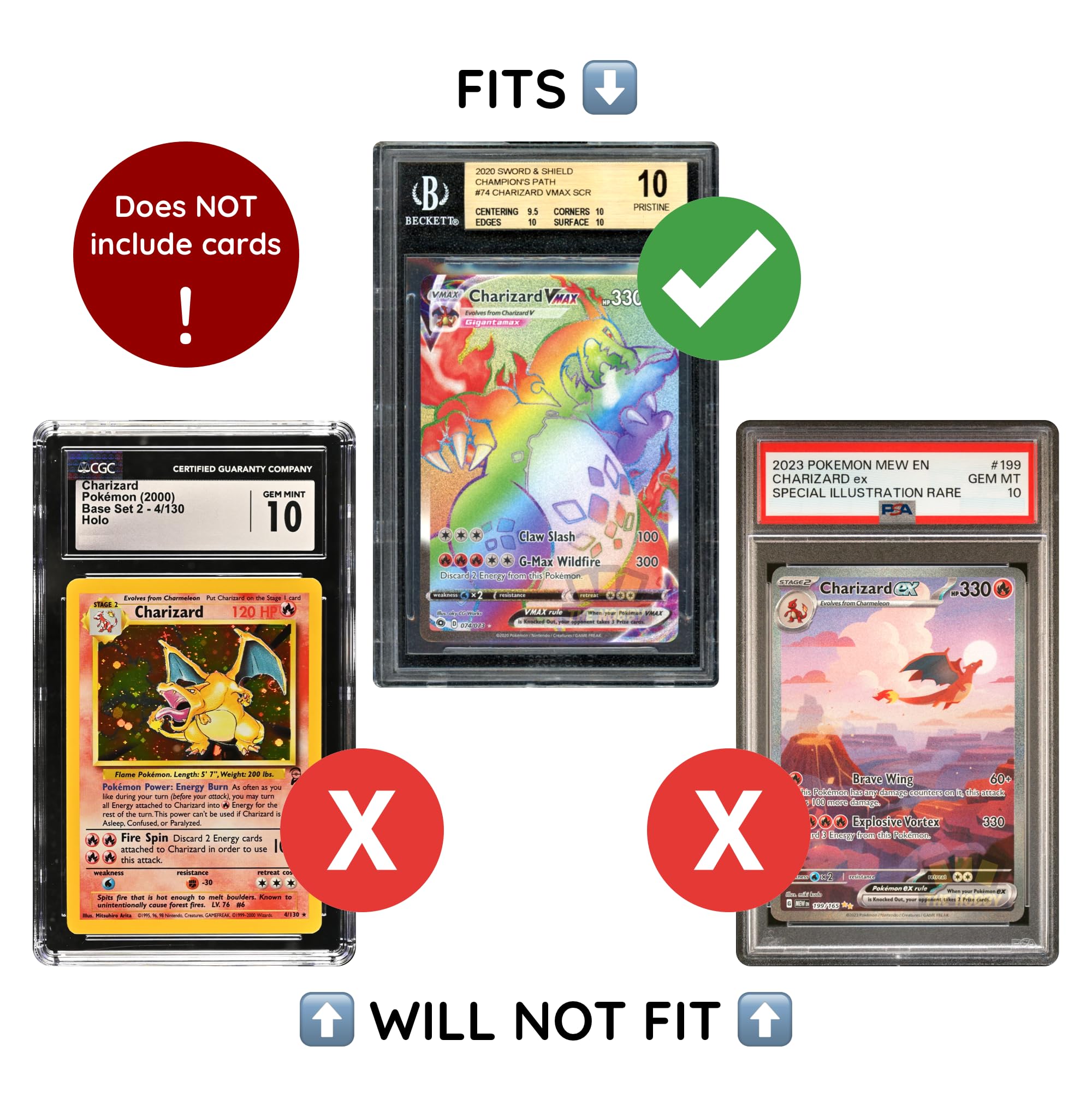 Amazon.com: Bumper Guard for BGS Graded Cards ONLY | Shield Your Slabs! |  Ultimate Edge Protector Bumper